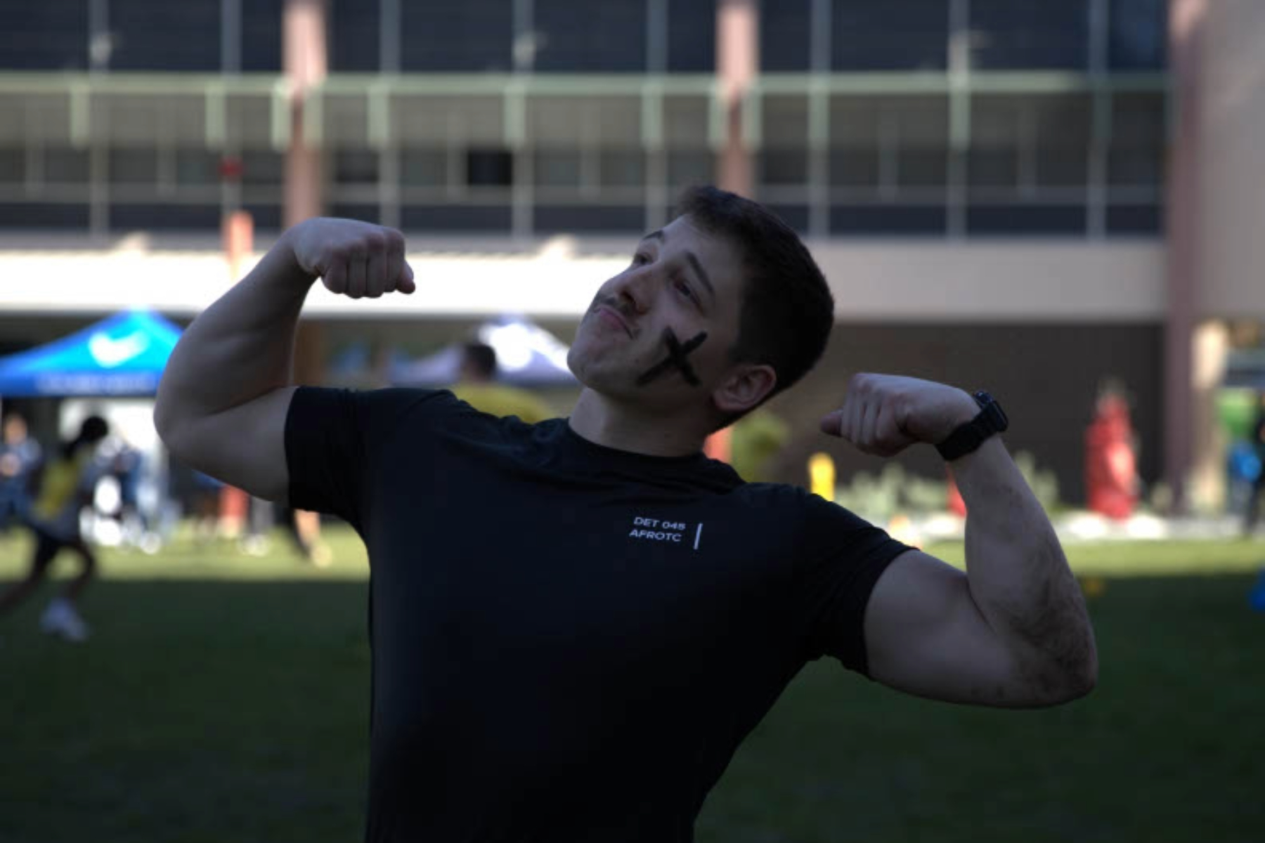 Cadet flexing