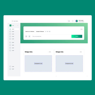 Figma mock-up of a website.