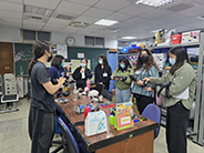 photo of students getting robotics demo at ot dept photo of students getting robotics demo at ot dept