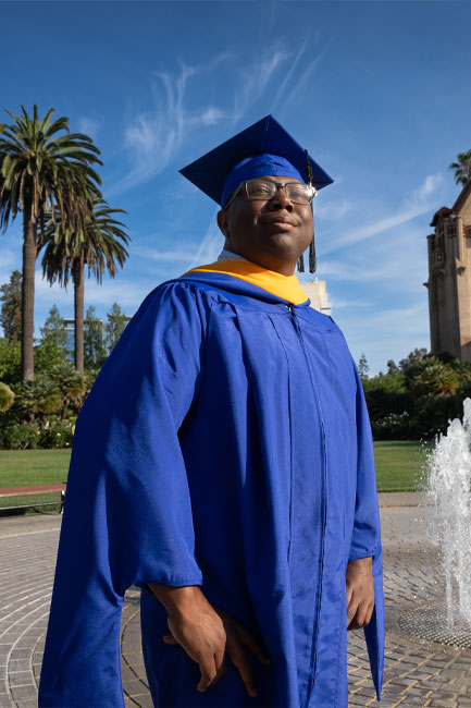 SJSU Online graduate smiling